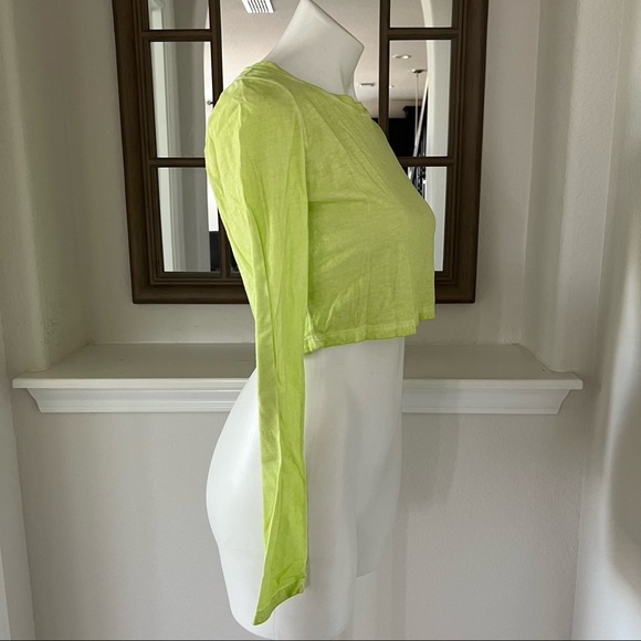 Splendid 2-Piece Cropped Tee & Scrunchie Mojito Long Sleeve Size S NWT $32 - Picture 5 of 11